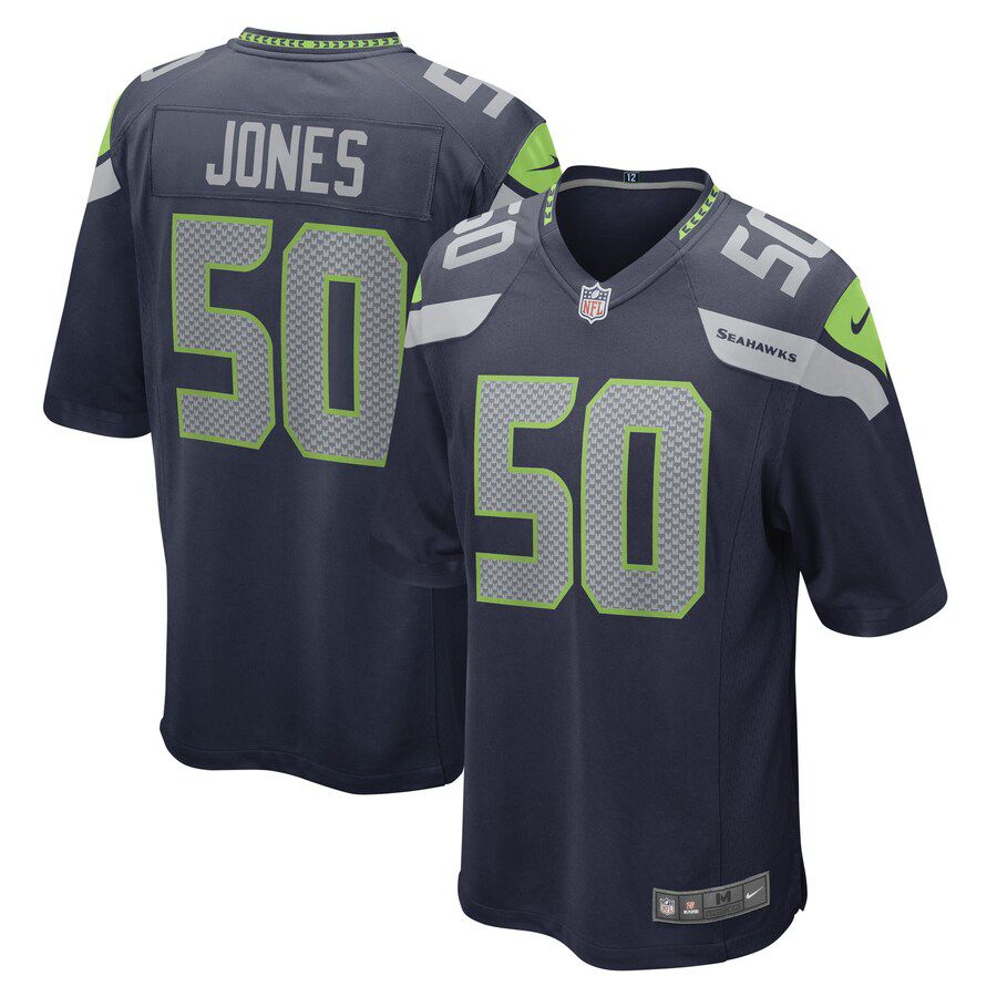 Men Seattle Seahawks #50 Vi Jones Nike College Navy Game Player NFL Jersey->seattle seahawks->NFL Jersey